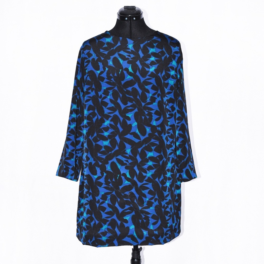J. Crew Floral Modernist Dress Mock Neck